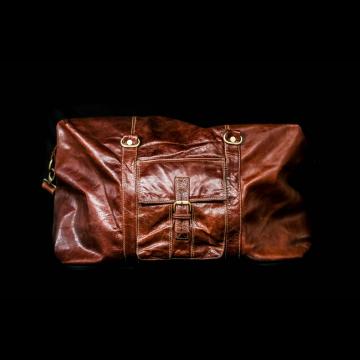 Rome Leather Luggage Carrier Bag