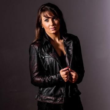 Black Bomber Jacket for Women