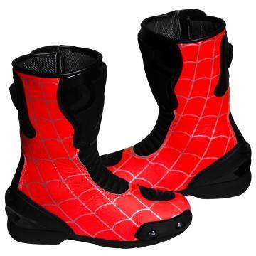 Spiderman Boots for Motorbike
