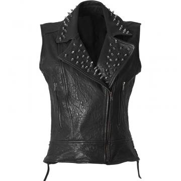 Spiked Leather Vest