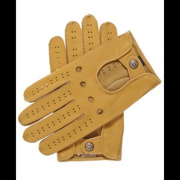 Brown Leather Driving Gloves