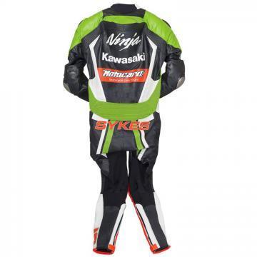 Tom Sykes Kawasaki Green Leather Suit 2014