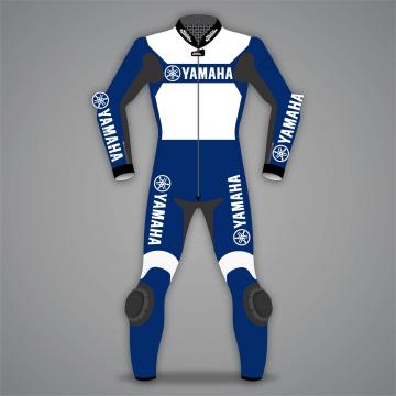 Yamaha Two Piece Race Suit Blue / White