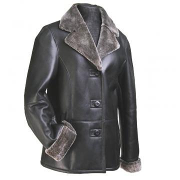 Fur Leather Blazer for Women