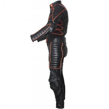 Leather X MEN Suit with Orange Piping