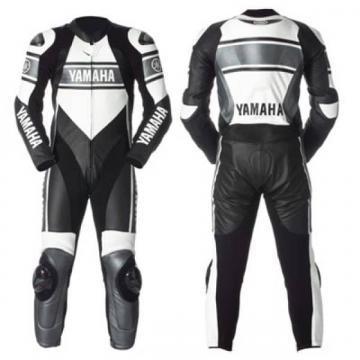 Yamaha Motorcycle Blue Leather Suit