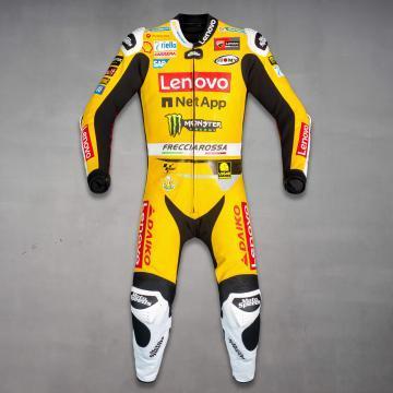 Francesco Bagnaia Ducati GP Misano Yellow Leather Suit 2023