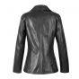 Button Leather Blazer
