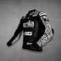 Aleix Espargaro Black And White Motorcycle Jacket Aprilia WT 2022 left view