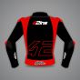 Alex Rins Black And Red Motorcycle Jacket LCR Honda WT 2022 back view