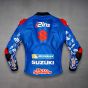 Alex Rins Suzuki GSXR Jacket Blue MotoGP 2021 back view
