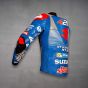 Alex Rins Suzuki Leather Racing Jacket MotoGP 2020 left back view