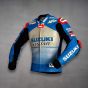 Alex Rins Suzuki Leather Racing Jacket MotoGP 2020 left view