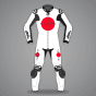 All White Motorcycle Suit