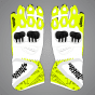 Alvaro Bautista White Motorcycle Gloves SBK 2024 upper view