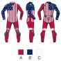 American Flag Leather Suit