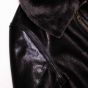 Aviator B-3 Black Shearling Jacket shoulder