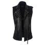 leather studded vest