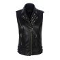 leather studded vest