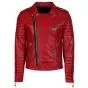 red leather jacket