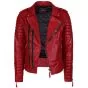 red leather jacket