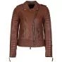 red quilted leather jacket