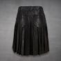 black leather kilt mens