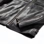 Black Cafe Racer Leather Jacket bottom