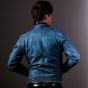 Blue Jazz Leather Jacket for Mens