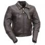 Bronson Hybrid Premium Naked Leather Biker Jacket