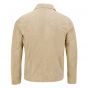 Suede Jacket with Shirt Collar