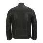Contrast Stitches Leather Jacket