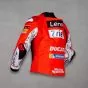 Francesco Bagnaia Leather Motorcycle Jacket Ducati MotoGP 2021 side view