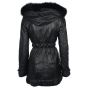 fur hooded coat