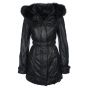 fur hooded coat