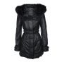 fur hooded coat