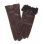 Fur lined leather gloves