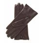 Fur lined leather gloves