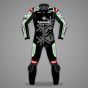 Jonathan Rea Leather Suit Motorcycle Kawasaki Jerez Test 2022 front view