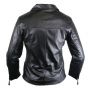 Ladies Front Braided Leather Jacket