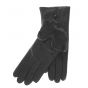 Fur lined leather gloves