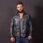 Men Casual Fashion Leather Frost Jacket