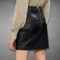 Mini Leather Skirt back