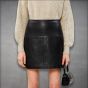 Mini Leather Skirt front