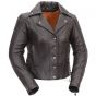 Modern Motorcycle Jacket with Snap Front