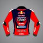 Pedro Acosta Red Bull Leather Biker Jacket MotoGP 2024 back view