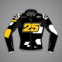 Raul Fernandez Black Leather Riding Jacket Aprilia WT 2022 front view