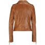 Short Body Distressed Leather Jacket