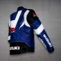 Suzuki GSXR Leather Jacket right back view