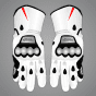Toprak Razgatlioglu Motorcycle Gloves White SBK 2024 upper view